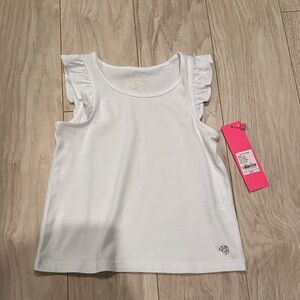 NET Lilly Pulitzer Mini Braxton Tank in Resort White XS (2T-3T)